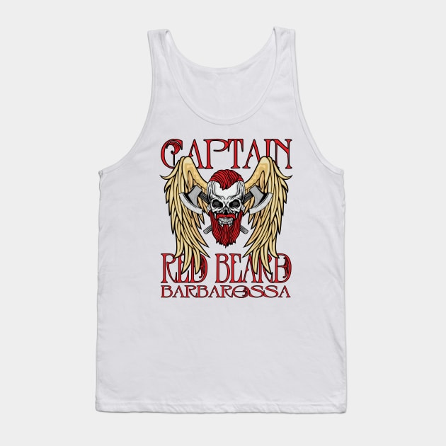 Captain Red Beard Tank Top by black8elise